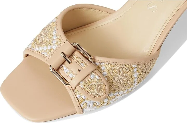 GUESS Dista Women's Sandals Light Natural 1 : 7 M, Faux Leather/Textile - Image 7