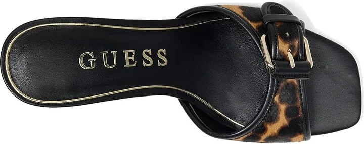 GUESS Dista Women's Sandals Medium Brown 1 : 8.5 M, Faux Leather/Textile - Image 2