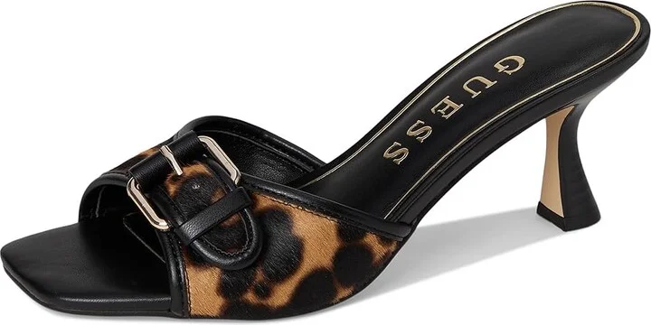GUESS Dista Women's Sandals Medium Brown 1 : 8.5 M, Faux Leather/Textile - Image 5