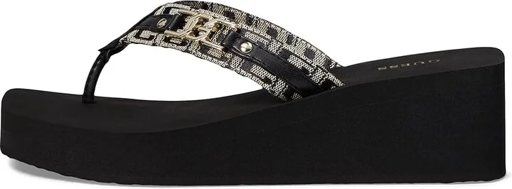GUESS Ediva Women's Sandals Black : 9 M, Synthetic/Textile - Image 5