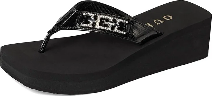GUESS Elowen Women's Wedge Shoes Black : 10 M - Image 5