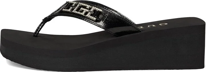 GUESS Elowen Women's Wedge Shoes Black : 10 M - Image 6