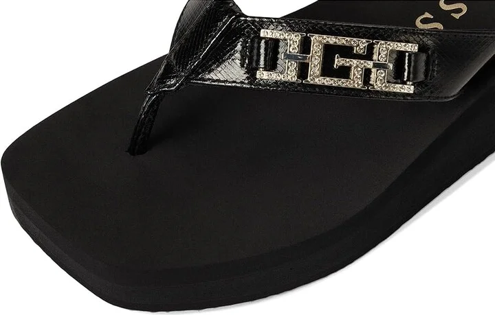 GUESS Elowen Women's Wedge Shoes Black : 10 M - Image 7