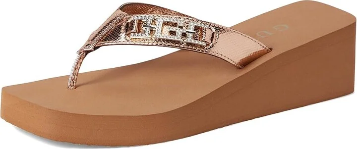 GUESS Elowen Women's Wedge Shoes Bronze : 8 M - Image 5