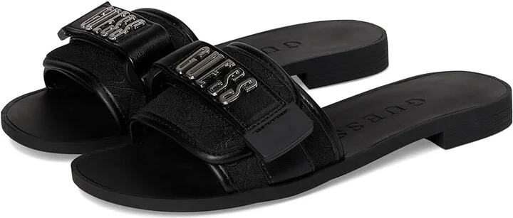 GUESS Elyze Women's Sandals Black : 6.5 M, Synthetic