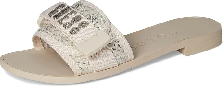 GUESS Elyze Women's Sandals Light Natural : 8 M, Synthetic - Image 5