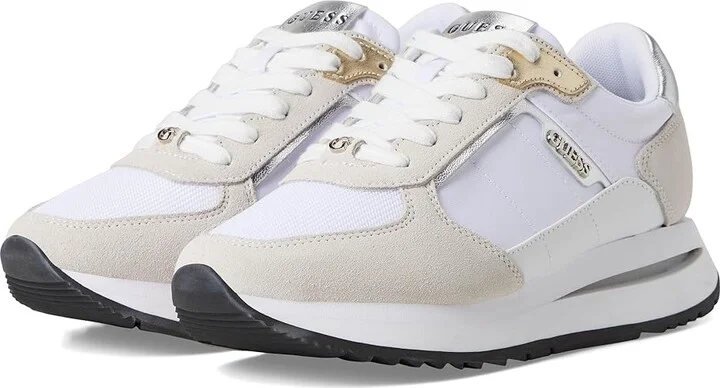 GUESS Energy Women's Shoes White/Grey : 11 M, Leather