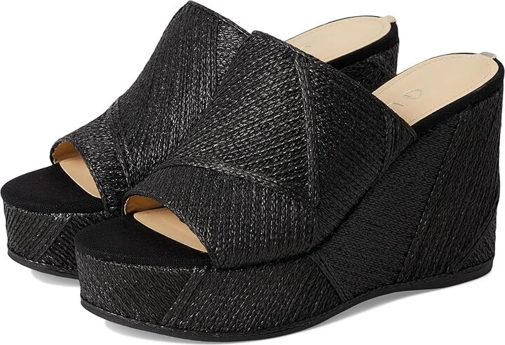 GUESS Evenz Women's Wedge Shoes Black : 8 M