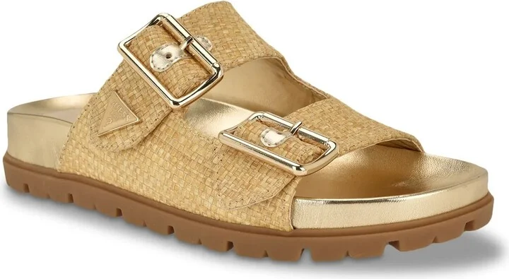 Gold Metallic Raffia