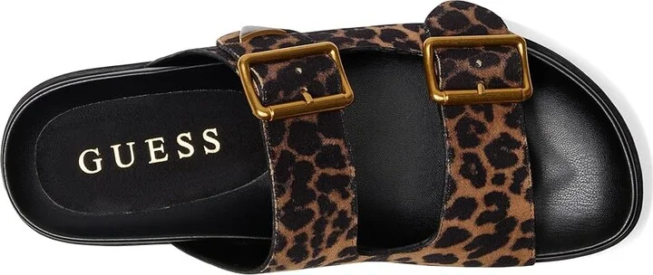GUESS Fasten Women's Wedge Shoes Leopard Suede : 7 M, Rubber/Suede - Image 2