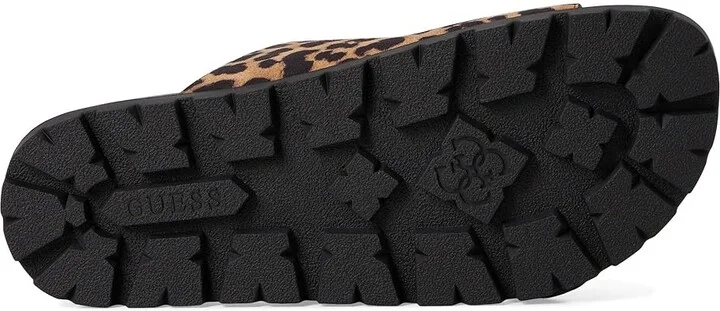 GUESS Fasten Women's Wedge Shoes Leopard Suede : 7 M, Rubber/Suede - Image 3