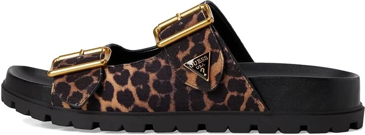 GUESS Fasten Women's Wedge Shoes Leopard Suede : 7 M, Rubber/Suede - Image 6