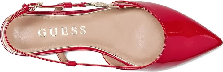 GUESS Franie Women's Flat Shoes Red Synthetic : 7.5 M, Rubber - Image 2
