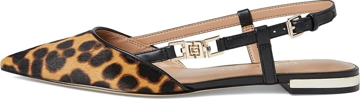 GUESS Franiely Women's Flat Shoes Brown Genuine Cow Leather : 8 M, Rubber - Image 6