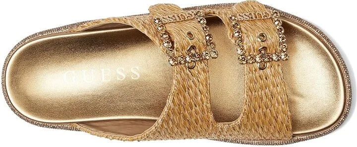 GUESS Funzy Women's Wedge Shoes Light Natural : 7 M, Rubber/Synthetic - Image 2