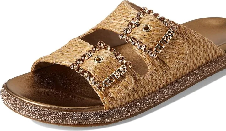 GUESS Funzy Women's Wedge Shoes Light Natural : 7 M, Rubber/Synthetic - Image 7