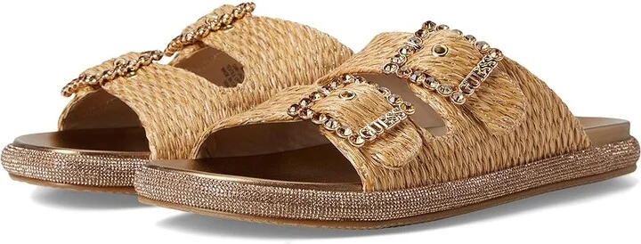 GUESS Funzy Women's Wedge Shoes Light Natural : 7 M, Rubber/Synthetic