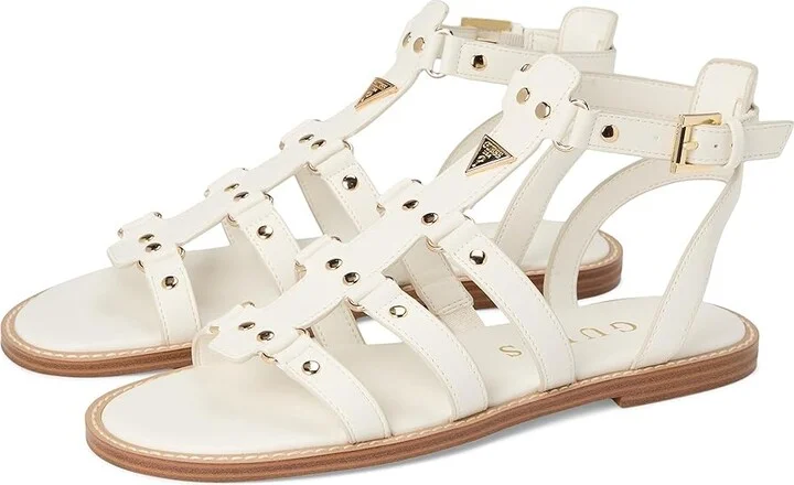 GUESS Graydee Women's Wedge Shoes Ivory : 6 M, Rubber