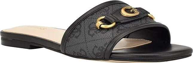 GUESS Hammi Women's Sandals Black Logo : 6.5 M, Synthetic/Textile - Image 5