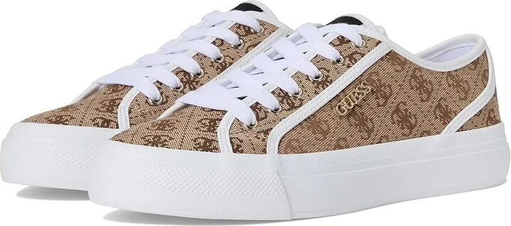 GUESS Jelexa Women's Shoes Medium Brown Logo : 8 M, Leather