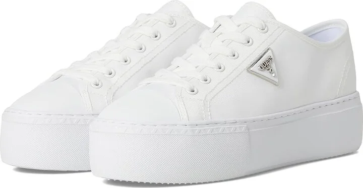 GUESS Joezi Women's Shoes White Synthetic : 6 M, Rubber