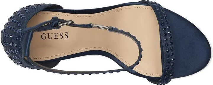 GUESS Kabaile Women's Sandals Navy Satin : 7 M, Satin/Synthetic - Image 2