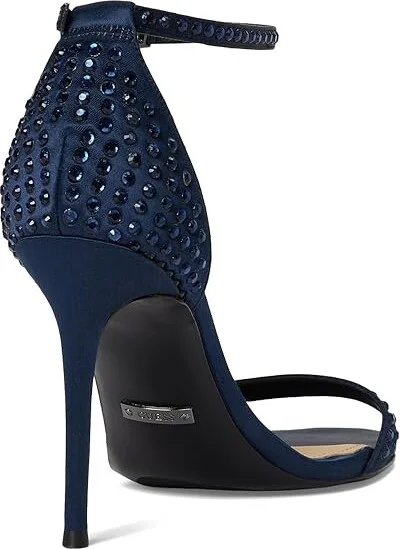 GUESS Kabaile Women's Sandals Navy Satin : 7 M, Satin/Synthetic - Image 4