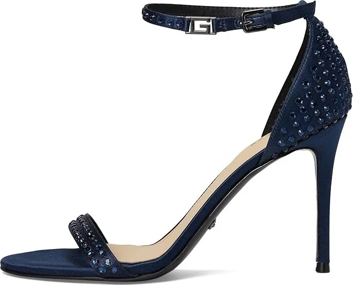 GUESS Kabaile Women's Sandals Navy Satin : 7 M, Satin/Synthetic - Image 6
