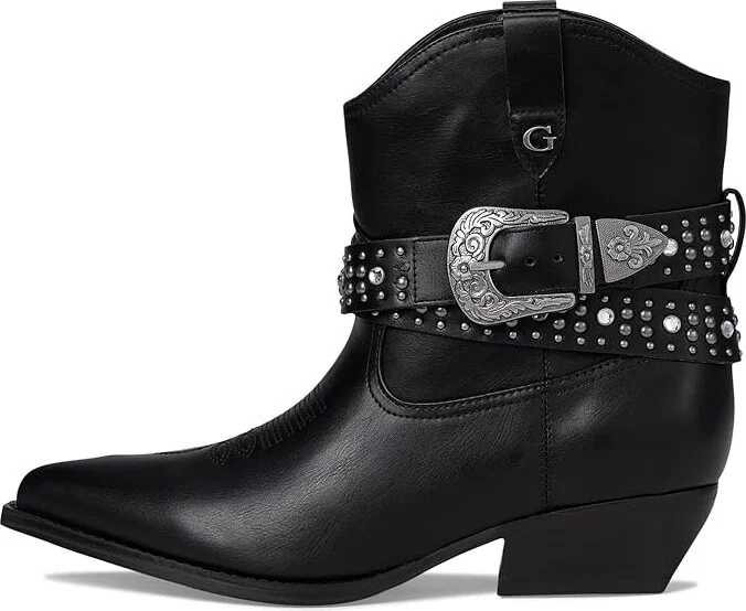 GUESS Lansly Women's Boots Black Synthetic : 7.5 M - Image 6