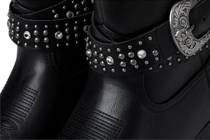 GUESS Lansly Women's Boots Black Synthetic : 7.5 M - Image 7
