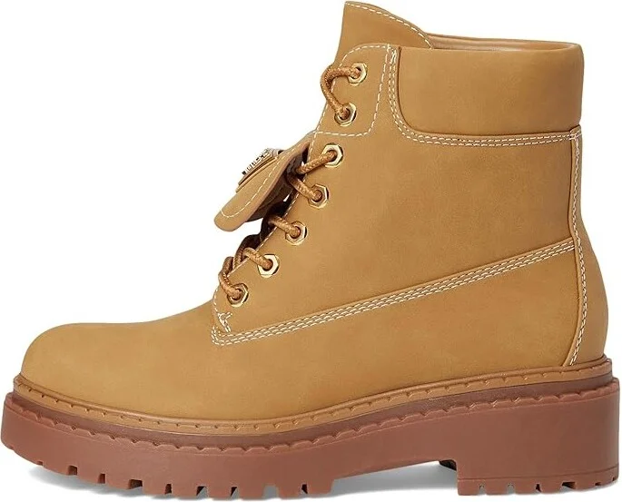 GUESS Leavey Women's Boots Tan Synthetic : 10 M, Rubber - Image 6