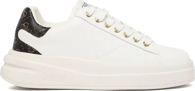 Guess Logo Embossed Lace-Up Sneakers