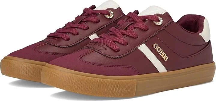GUESS Loui Women's Shoes Dark Red Synthetic : 10 M, Leather