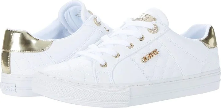 GUESS Loven Women's Shoes White : 5 M, Synthetic