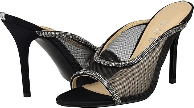 GUESS Mansa Women's Sandals Black Mesh : 10 M, Rubber