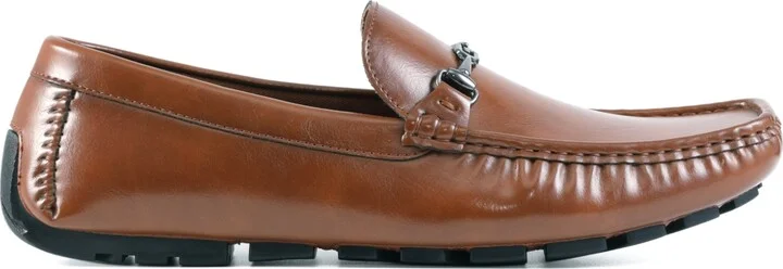 Guess Men's Ansto Logo Bit Detailed Driving Loafers - Image 10