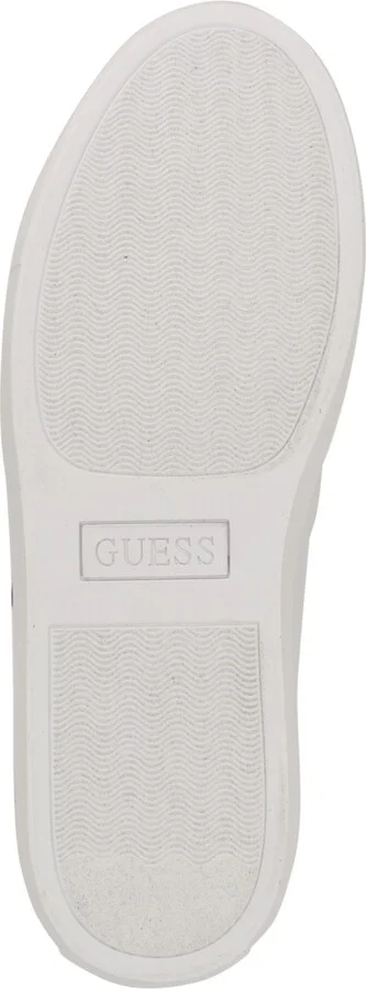 Guess Men's Bertell Round Toe Lace Up Fashion Sneakers - White, Denim multi - Image 5