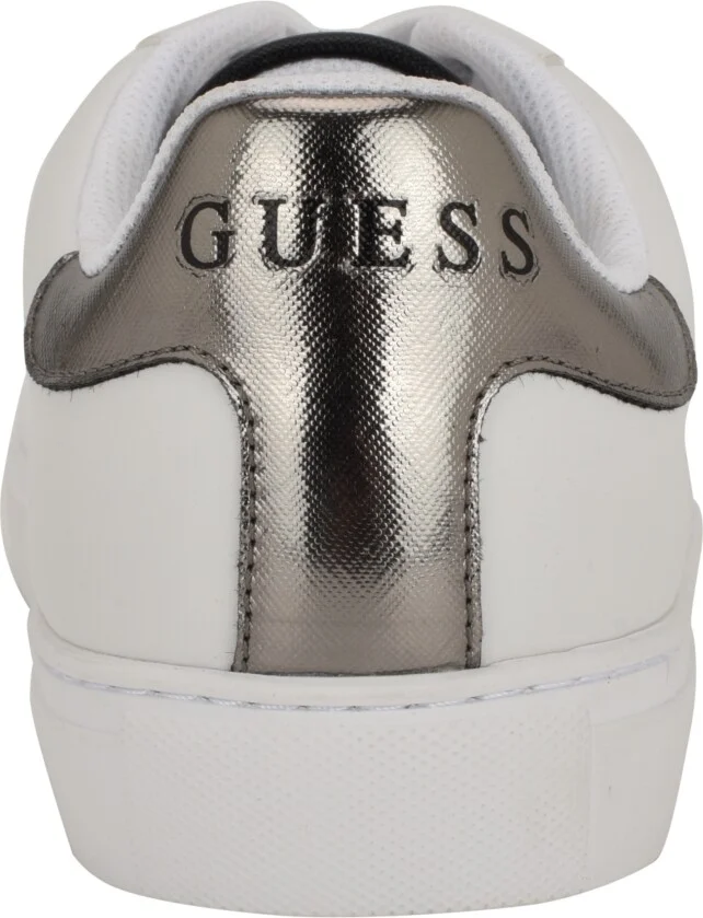 Guess Men's Bertell Round Toe Lace Up Fashion Sneakers - White, Denim multi - Image 7