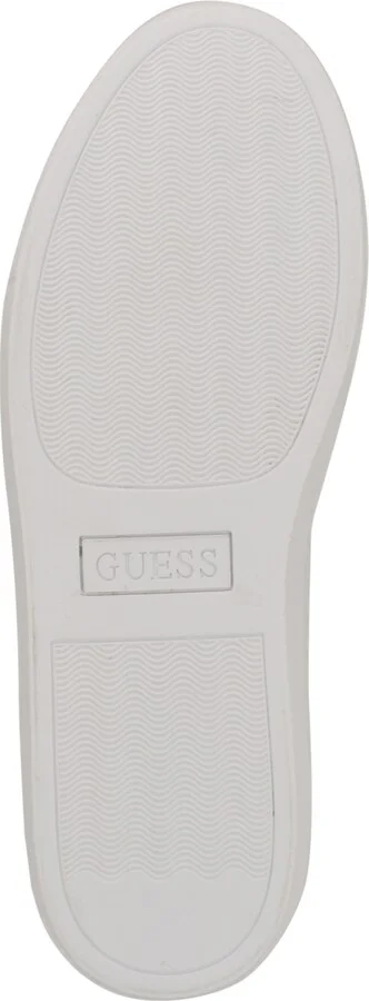 Guess Men's Bertell Round Toe Lace Up Fashion Sneakers - White, Denim multi - Image 9