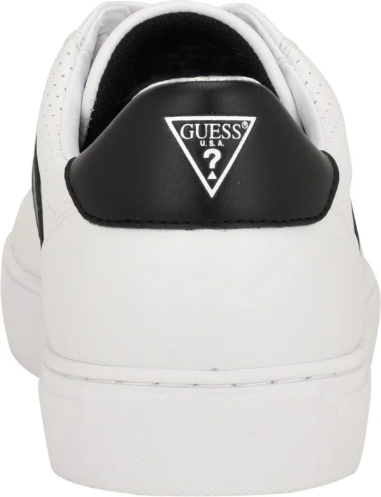 Guess Men's Bixly Low Top Lace-Up Casual Sneakers - White, Black - Image 3