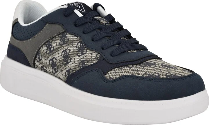 Guess Men's Carmino Lifted Lace Up Fashion Sneakers