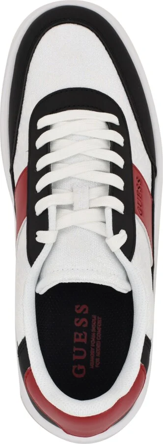 Guess Men's Chaze Lifted Lace Up Fashion Sneakers - Black, White, Red - Image 4