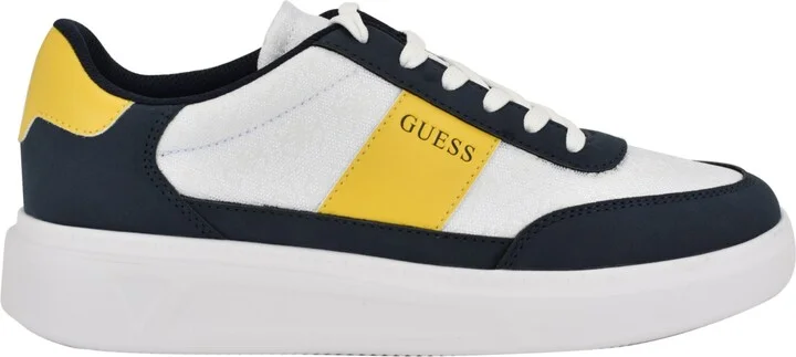 Guess Men's Chaze Lifted Lace Up Fashion Sneakers - Black, White, Red - Image 6
