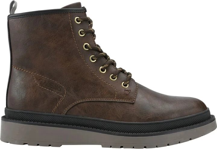 Guess Men's Citizen Memory Foam Lace Up Plain Toe Boots - Image 2