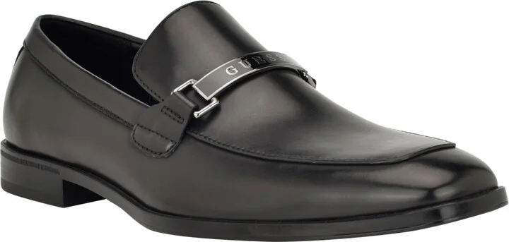 Guess Men's Hisoko Square Toe Slip On Dress Loafers