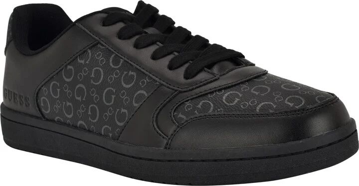 Guess Men's Leaton Branded Lace Up Casual Sneakers