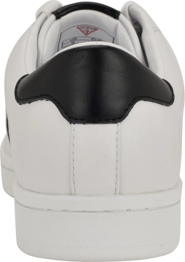 Guess Men's Locey Round Toe Lace-Up Fashion Sneakers - White, Black denim multi - Image 2