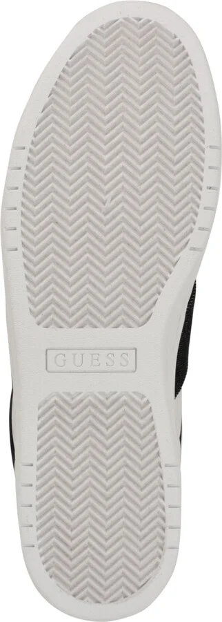 Guess Men's Locey Round Toe Lace-Up Fashion Sneakers - White, Black denim multi - Image 3