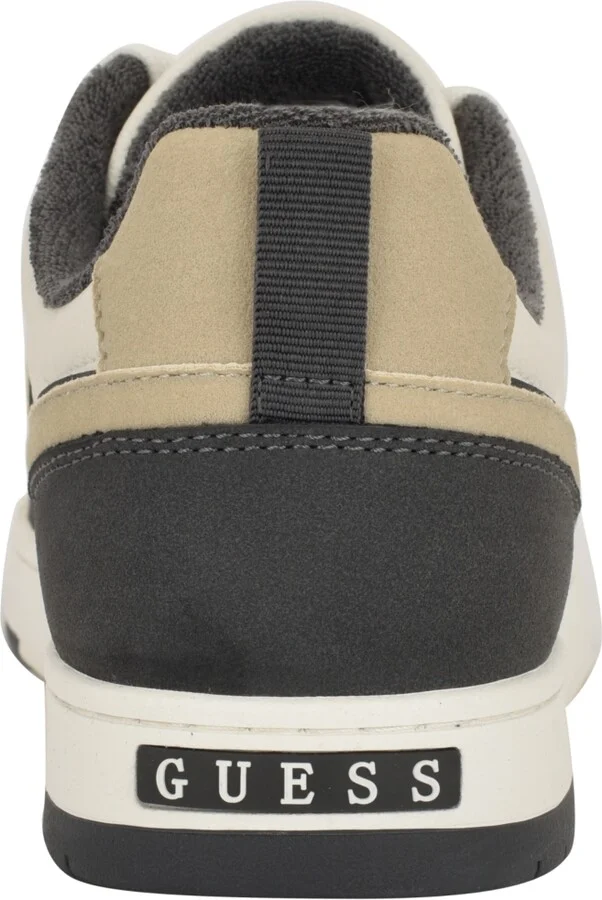 Guess Men's Tryon Branded Lace Up Fashion Sneakers - Black, Silver logo multi - Image 11