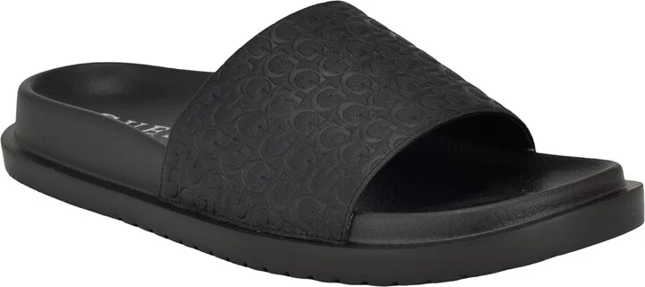 Guess Men's Vartino Elevated Slip On Pool Slides